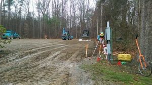 Grading Tennis Court Base