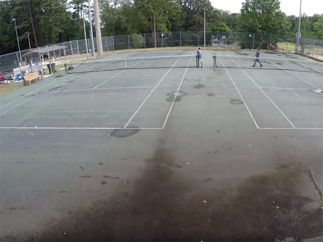 jaycee park tennis court resurfacing raleigh