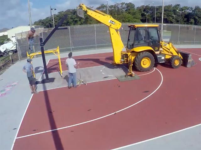 middleton park basketball court resurfacing oak island