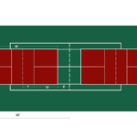 2 pickleball courts on tennis court