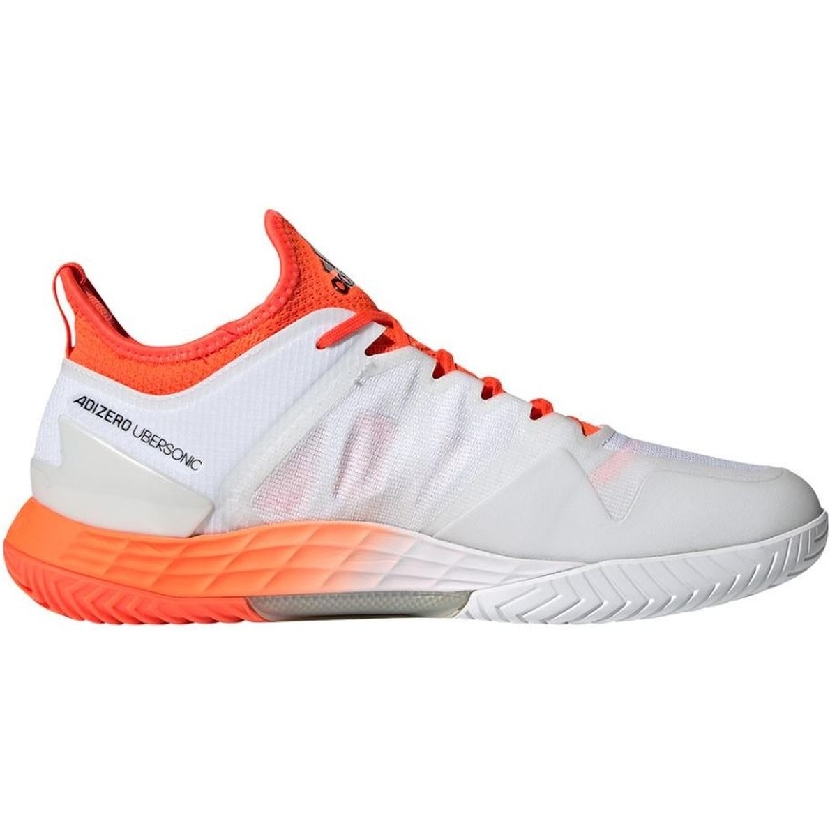 Adidas Men's adizero Ubersonic 4 Tennis Shoes (White/Silver Metallic ...