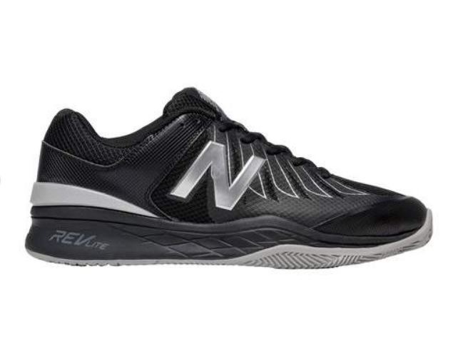 New Balance Men's MC1006BS (2E) Tennis Shoes (Black/Silver)