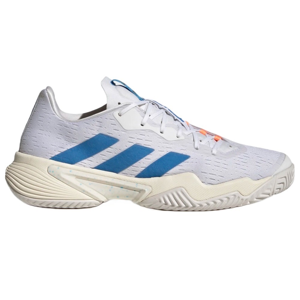 Adidas Men's Barricade Tennis Shoes (Cloud White/Pulse Blue/Mint Ton)