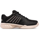 K-Swiss Women's Hypercourt Express 2 Tennis Shoe, Black/Rose Gold/Pink Tint