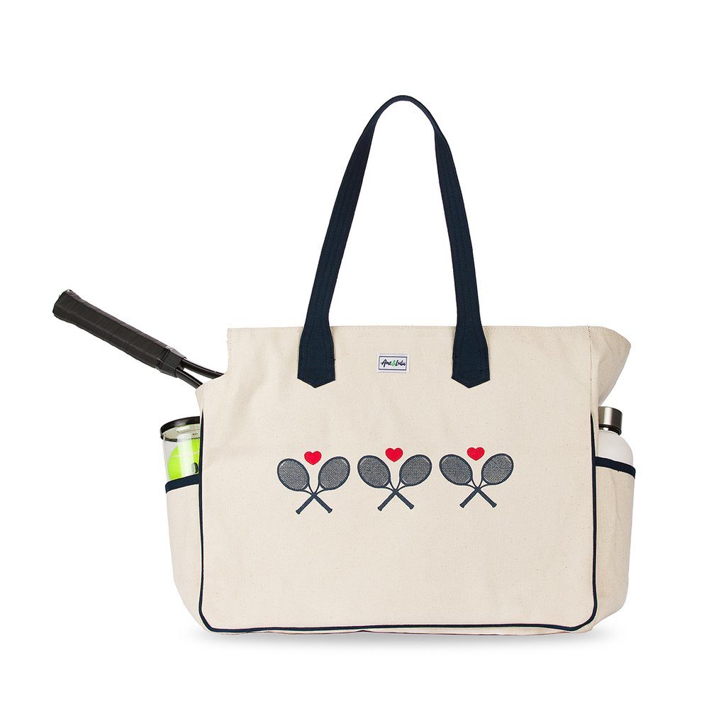 Ame & Lulu Love All Tennis Court Bag (Crossed Racquets)