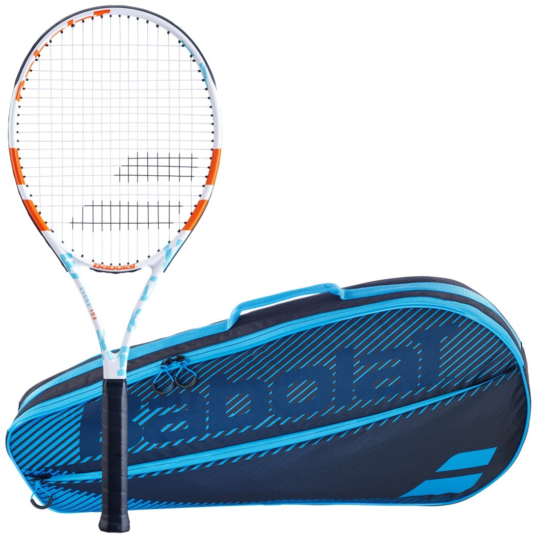 Babolat Evoke 102 W + Blue Club Bag Tennis Starter Bundle