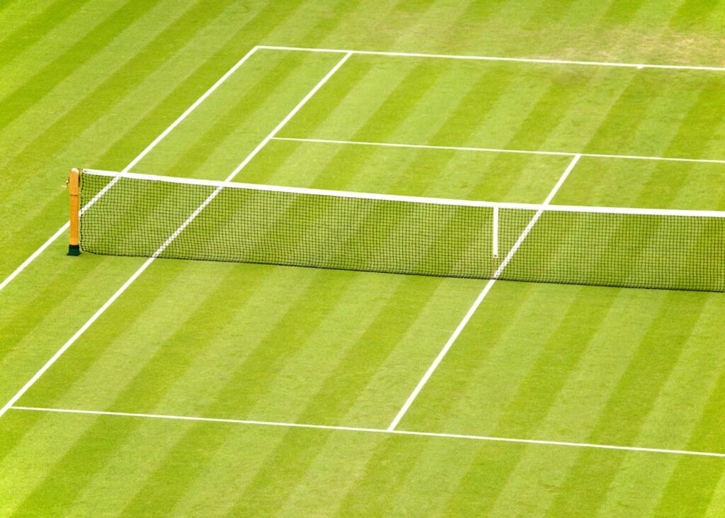 grass tennis court