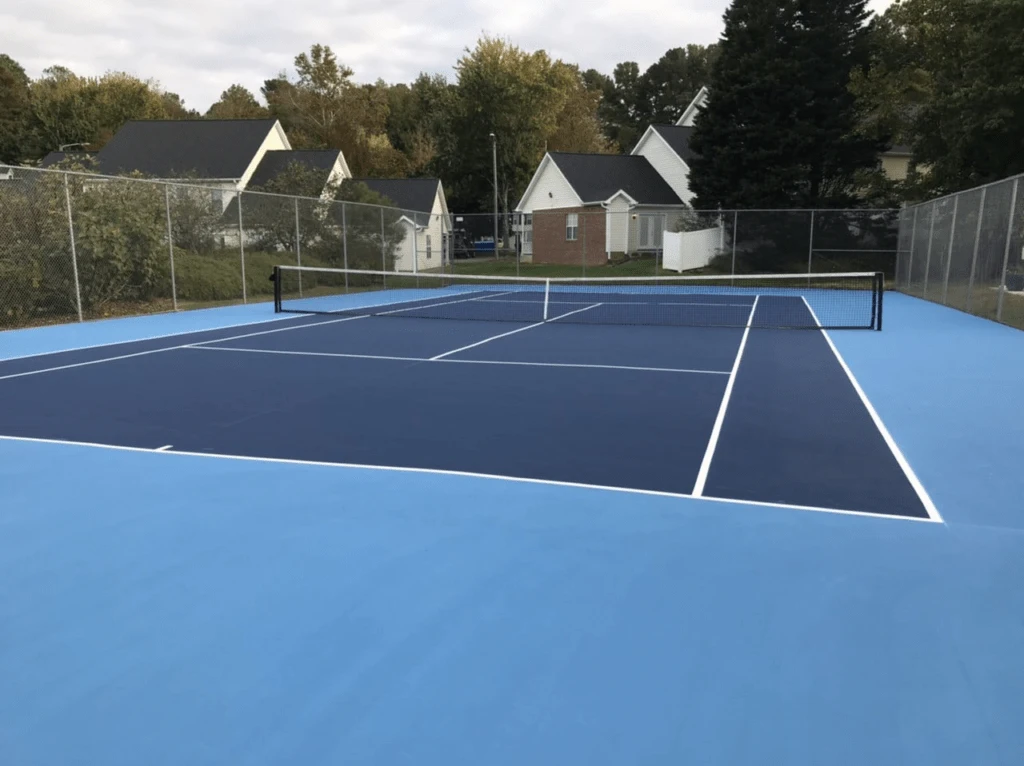 claytech court without any loose top dressing material