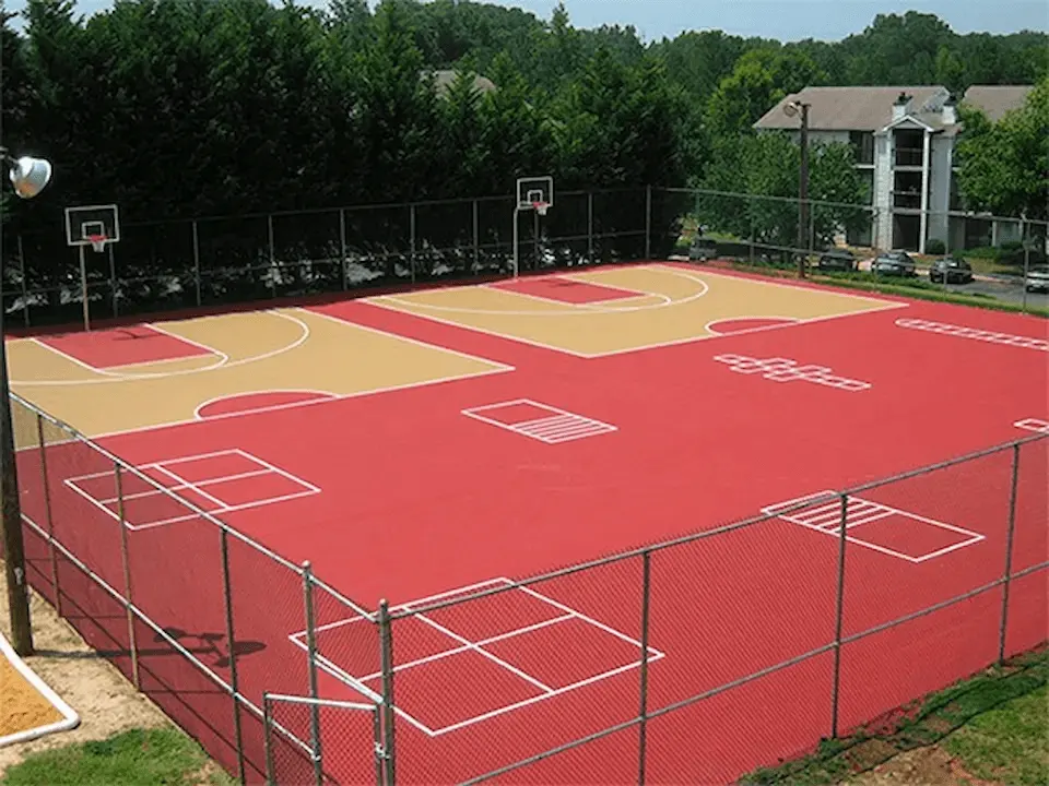 South Carolina sport court with shock absorption technology
