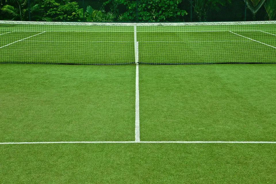 tennis court surfaces such as grass are used in the international tennis federation