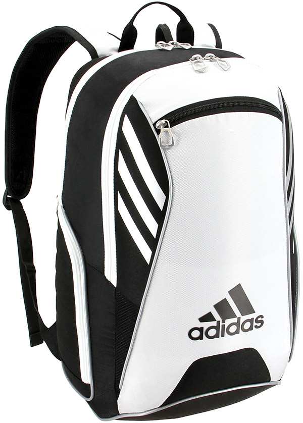 Adidas Tour Tennis Racquet Backpack Black White Silver North State Resurfacing