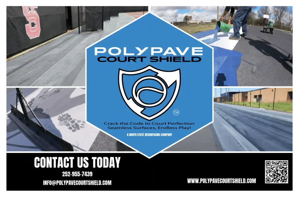 polypave tennis court builder in NC