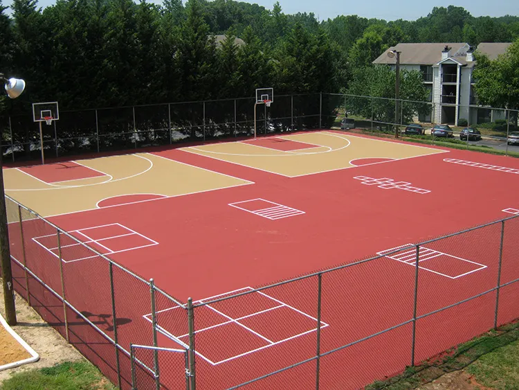 athletic court resurfacing in nc