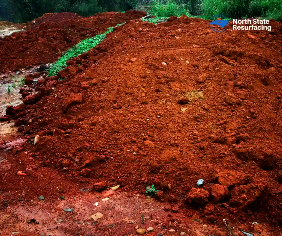 red clay for nc pickleball court build